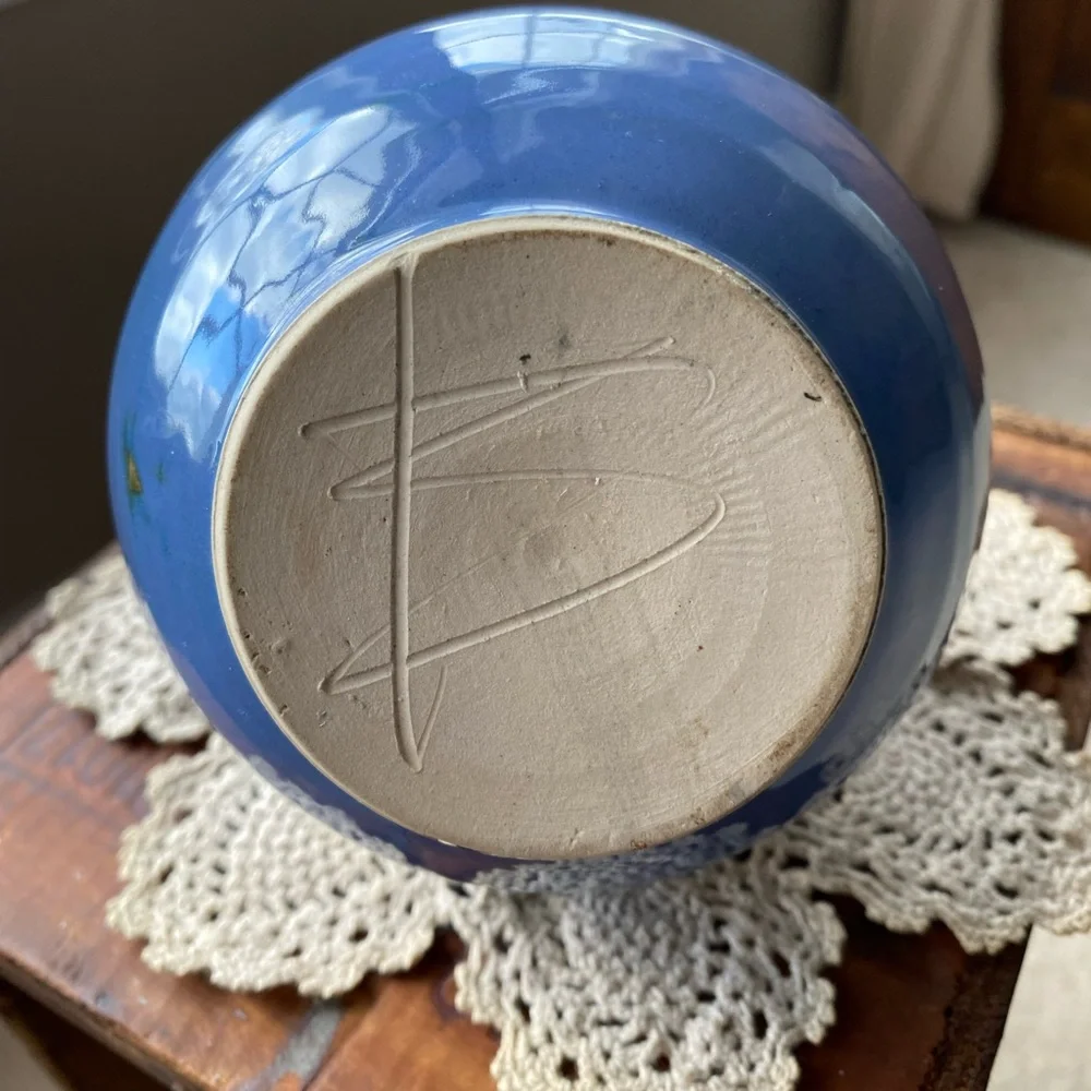 Studio Pottery Oil Lamp